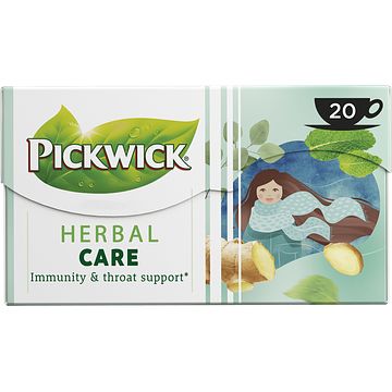 Foto van Pickwick herbal care kruidenthee 20 stuks bij jumbo