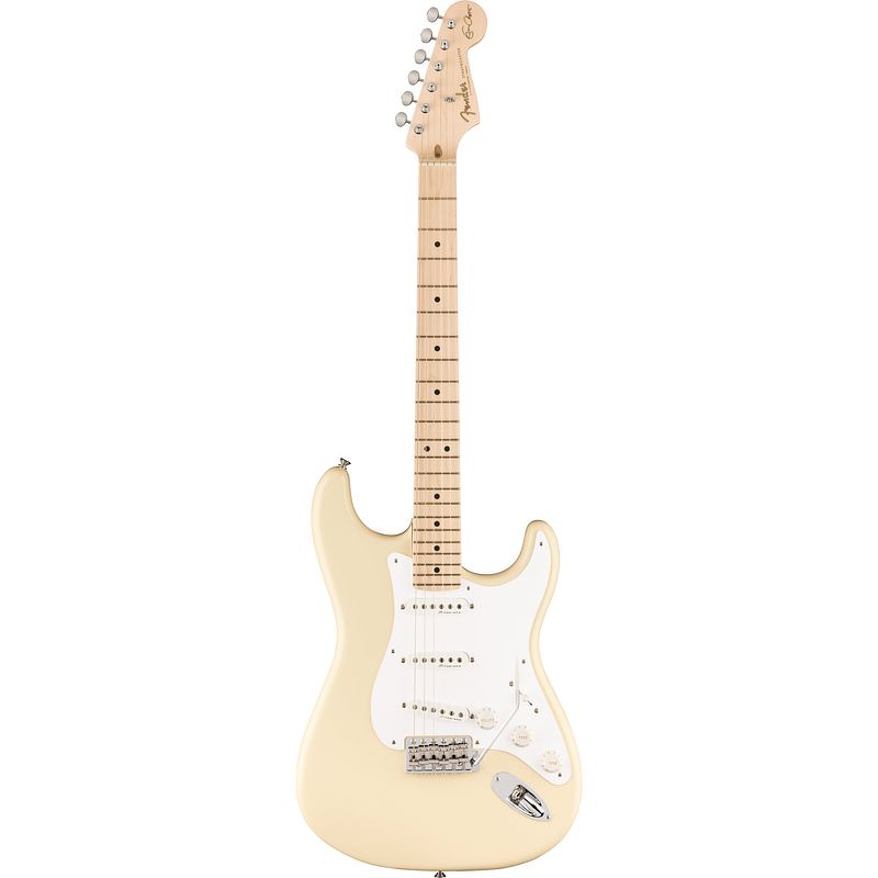 Foto van Fender eric clapton stratocaster olympic white mn