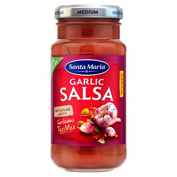 Foto van Santa maria salsa garlic medium 230g bij jumbo