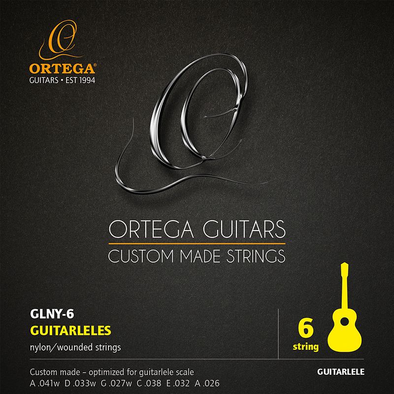 Foto van Ortega glny-6 snaren voor guitarlele