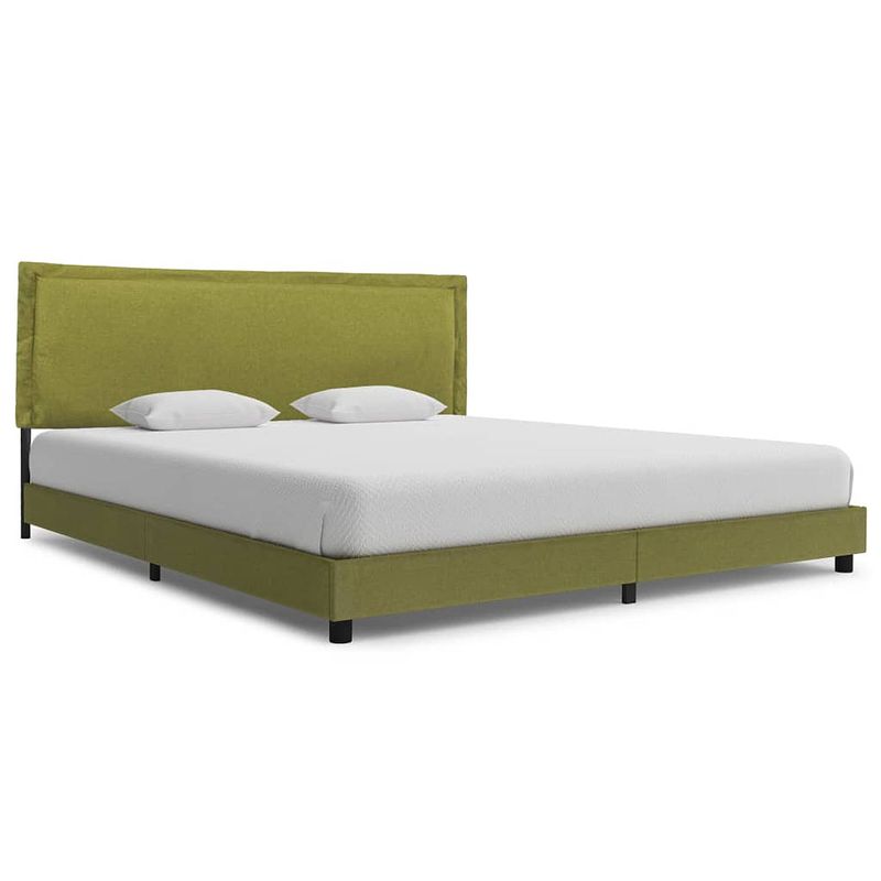 Foto van Vidaxl bedframe stof groen 180x200 cm