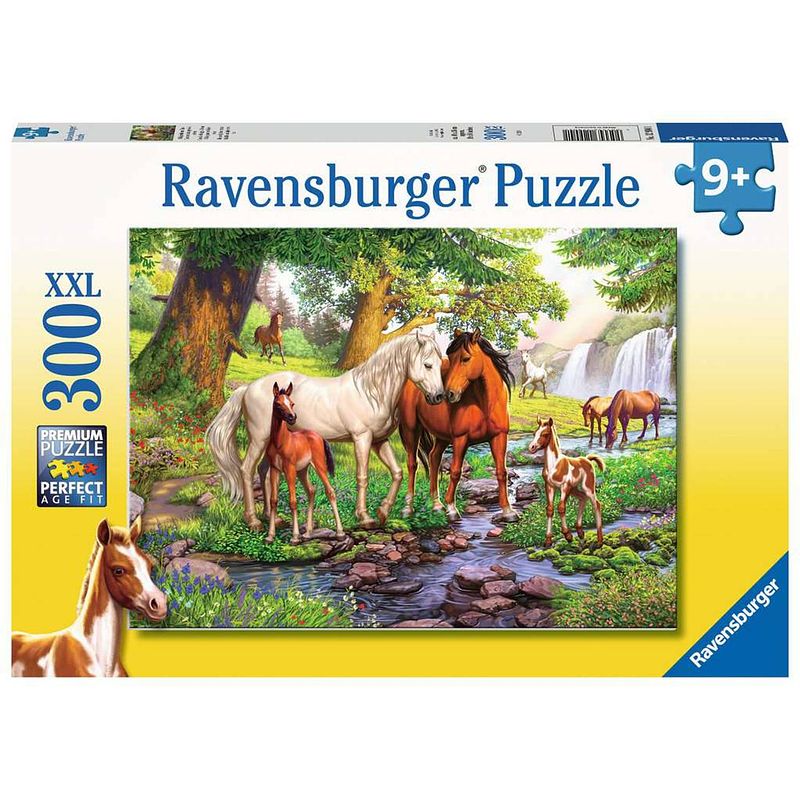 Foto van Ravensburger puzzel wilde paarden 300pcs