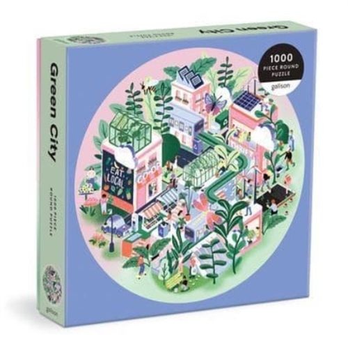 Foto van Green city 1000 piece round puzzle - puzzel;puzzel (9780735373266)