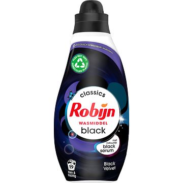 Foto van 1+1 gratis | robijn klein & krachtig classics vloeibaar wasmiddel black velvet 19 wasbeurten aanbieding bij jumbo