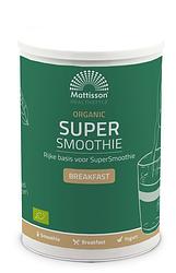 Foto van Mattisson healthstyle organic super smoothie breakfast