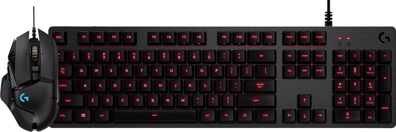 Foto van Logitech g413 qwerty + logitech g502 hero