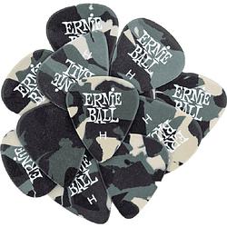 Foto van Ernie ball 9223 heavy plectrums met camo-print (12 stuks)