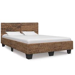 Foto van Vidaxl bedframe natuurlijk rattan 160x200 cm