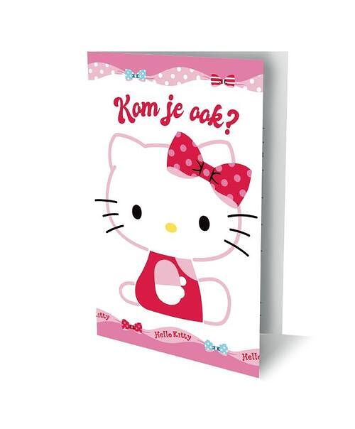 Foto van Uitnodigingen hello kitty pk 925 set van 6 - fsc mix credit - overig (8712048323363)