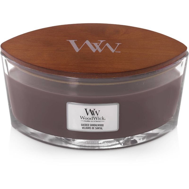 Foto van Ww sueded sandalwood ellipse candle