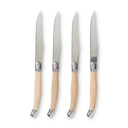 Foto van Steakmessen 23 cm - hout - set van 4