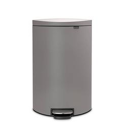 Foto van Brabantia flatback+ pedaalemmer 40 liter met kunststof binnenemmer - mineral concrete grey