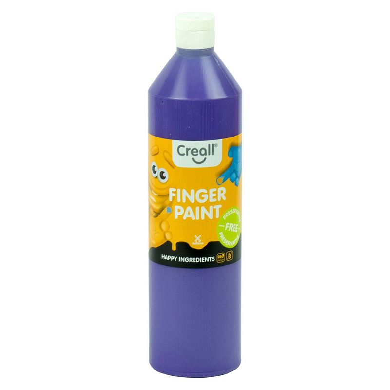 Foto van Creall vingerverf conserveringsvrij paars, 750ml