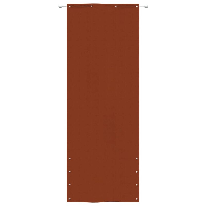 Foto van The living store scherm terracotta 80x240 cm - waterbestendig - uv-bescherming