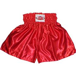 Foto van Ali's fightgear kickboksbroek effen rood maat m