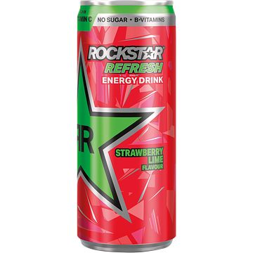 Foto van Rockstar refresh energy drink strawberry lime flavour 250ml bij jumbo