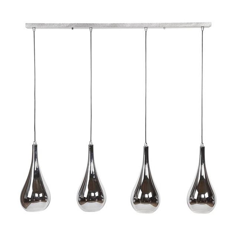 Foto van Industriële hanglamp mex 4-lichts glas