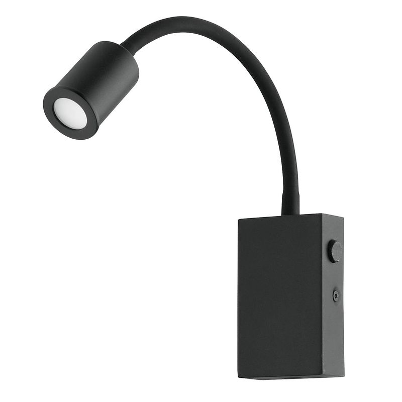 Foto van Eglo tazzoli wandlamp - led - 30 cm - zwart