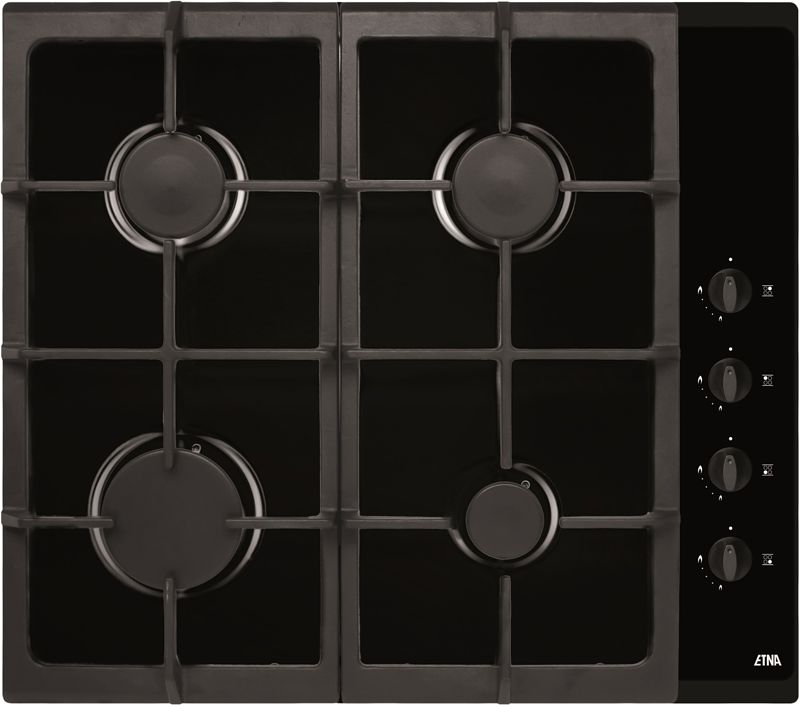 Foto van Etna t110vzta gas inbouwkookplaat zwart
