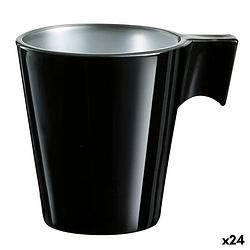 Foto van Kopp luminarc flashy expresso zwart glas (80 ml) (24 stuks)