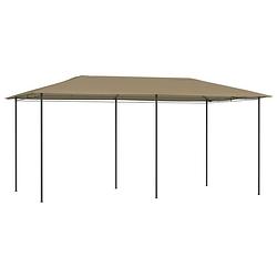 Foto van Vidaxl prieel 160 g/m² 3x6x2,6 m taupe