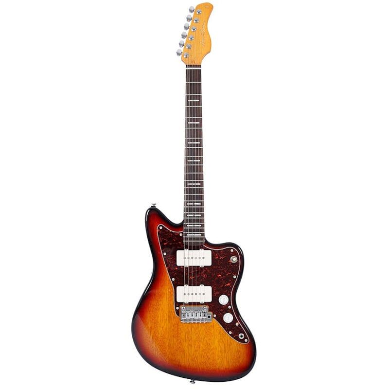 Foto van Sire larry carlton j3 3-tone sunburst elektrische gitaar