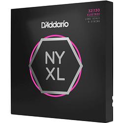 Foto van D'saddario nyxl32130 nickel plated steel regular light 32-130 snaren voor 6-snarige basgitaar