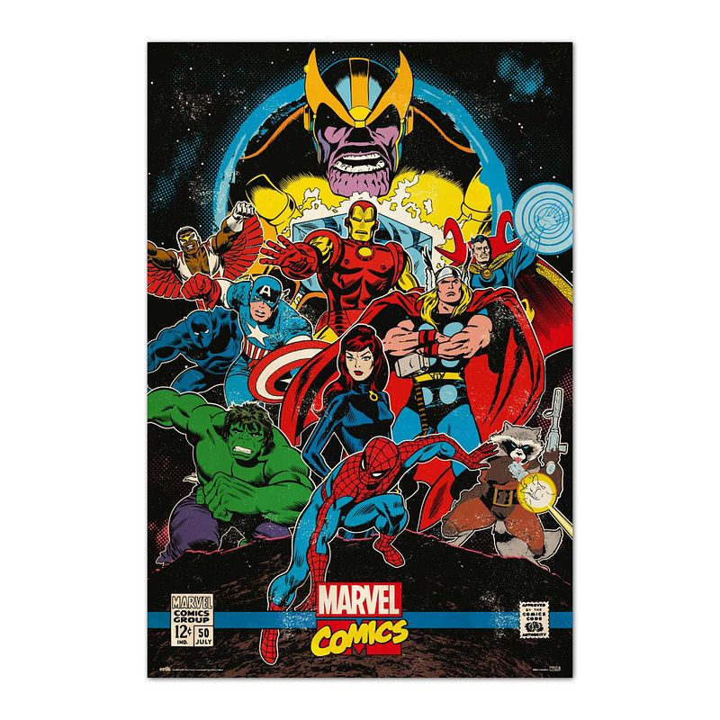 Foto van Grupo erik marvel comics infinity retro poster 61x91,5cm