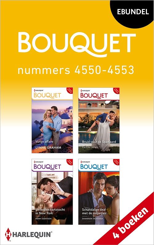 Foto van Bouquet e-bundel nummers 4550 - 4553 - lynne graham, caitlin crews, emmy grayson, shannon mckenna - ebook