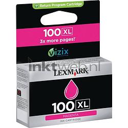 Foto van Lexmark 100xl magenta cartridge