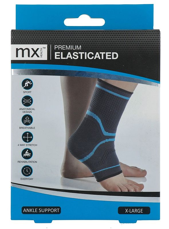 Foto van Mx health premium elasticated ankle support xl