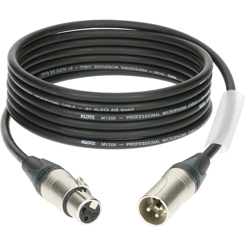 Foto van Klotz 3xm1s1n075 m1 microfoonkabel neutrik nikkel 3p xlr 7.5m