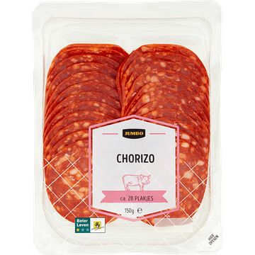 Foto van 2 voor € 4,50 | jumbo chorizo 150g aanbieding bij jumbo