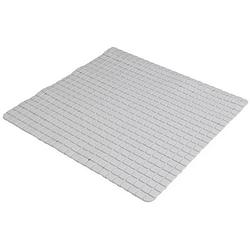 Foto van Urban living badkamer/douche anti slip mat - rubber - voor op de vloer - steengrijs - 55 x 55 cm - badmatjes