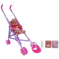 Foto van Pop met buggy - 30 cm