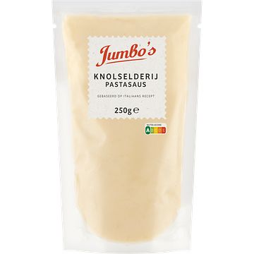 Foto van Jumbo'ss knolselderij pastasaus 250 g aanbieding bij jumbo | 25% korting