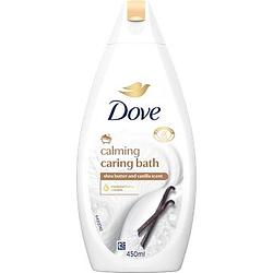 Foto van Dove calming caring bath badcreme sheaboter & vanille 450ml bij jumbo