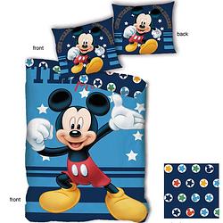 Foto van Disney mickey mouse stars - dekbedovertrek - eenpersoons - 140 x 200 cm - blauw