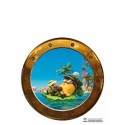 Foto van Patrijspoort boot - muurstickers - 2 stuks - diameter 27,5cm - multi