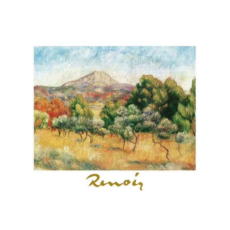 Foto van Auguste renoir - il mont sainte-victoire kunstdruk 70x50cm