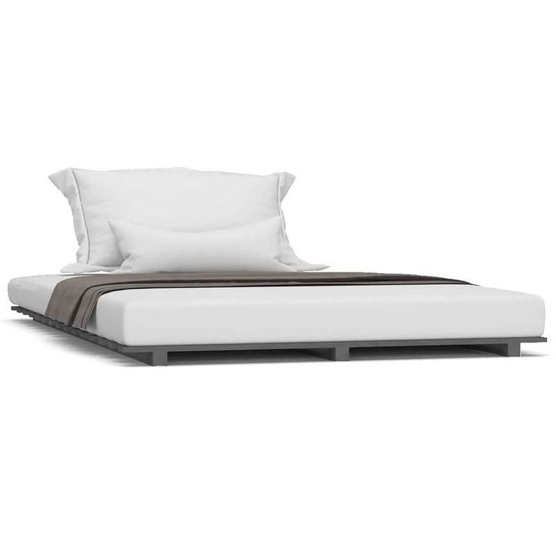 Foto van The living store houten bedframe - massief grenenhout - stabiel en stevig - 190 x 140 cm