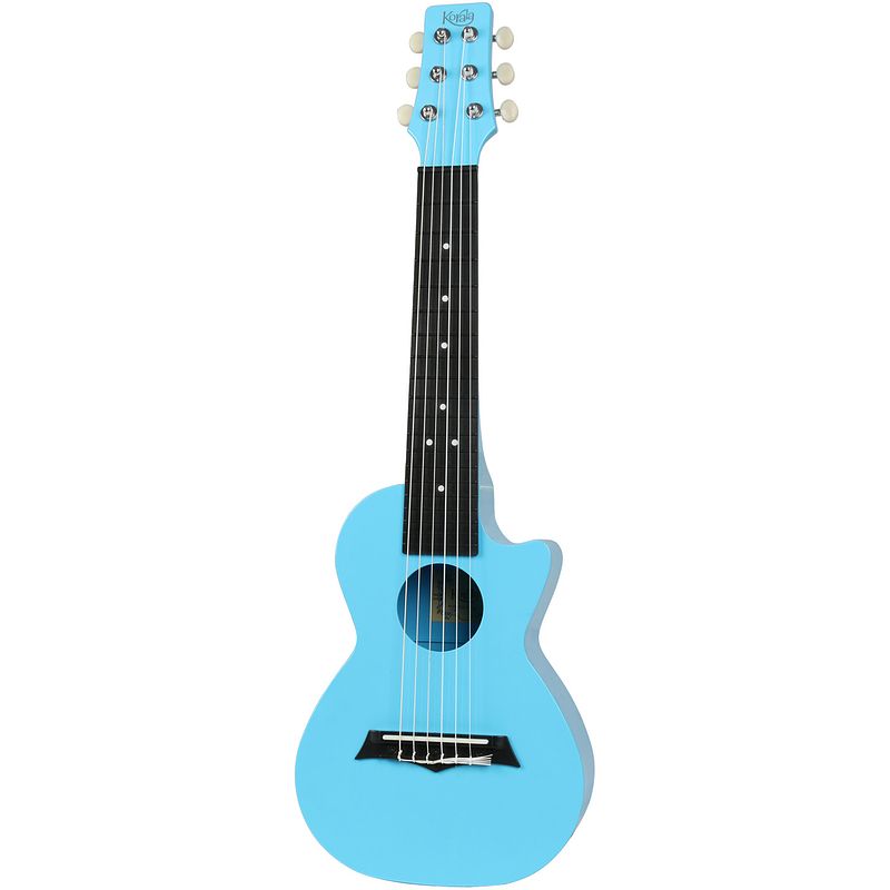 Foto van Korala pug-40-lbu polycarbonaat guitarlele blauw