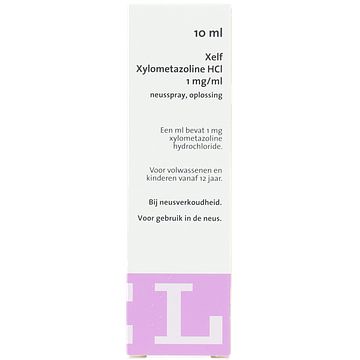 Foto van Xelf xylometazoline neusspray 1,0 mg/ml 10ml bij jumbo