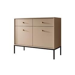 Foto van Meubella - dressoir moreno - beige - 104 cm