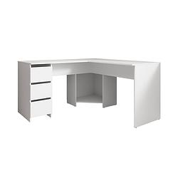 Foto van Meubella bureau fuenta - wit - 142 cm