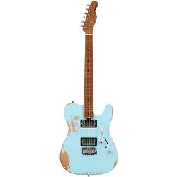 Foto van Fazley project p1 flashback t sky blue limited edition elektrische gitaar met deluxe gigbag