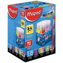 Foto van Maped viltstift color'speps 72 stiften in een kartonnen doos (classpack)