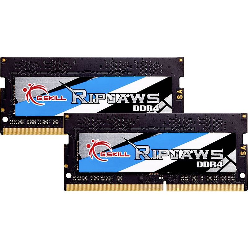 Foto van G.skill ripjaws werkgeheugenset voor laptop ddr4 16 gb 2 x 8 gb 2400 mhz 260-pins so-dimm cl16-16-16-39 f4-2400c16d-16grs