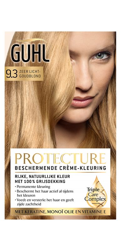 Foto van Guhl protecture crème-kleuring 9.3 zeer lichtgoudblond