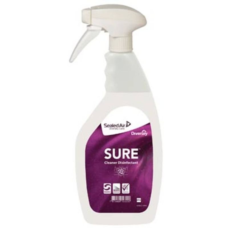 Foto van Diversey desinfecteermiddel sure, flacon van 750 ml